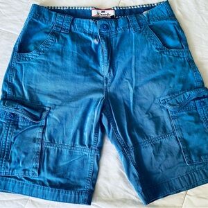 J Canedo Men's Blue Cargo Shorts